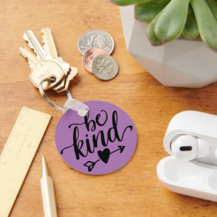 Be Kind Button Keychain
