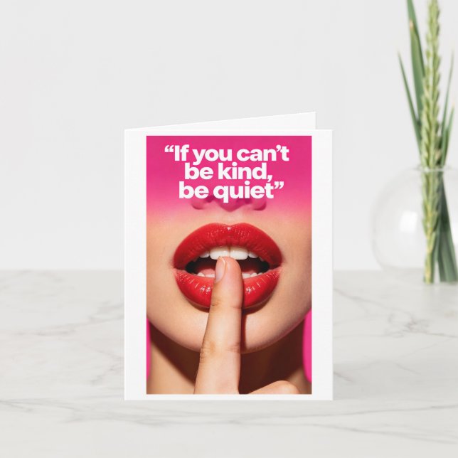 Be kind card (Front)