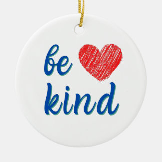 be kind   ceramic tree decoration