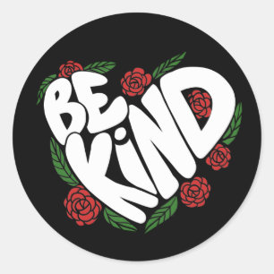 Be Kind Classic Round Sticker