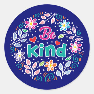 Be Kind Classic Round Sticker