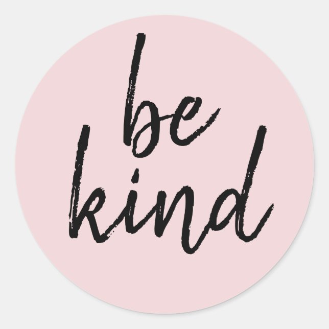 Be Kind Classic Round Sticker (Front)
