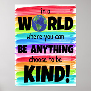 Be Kind Classroom Poster
