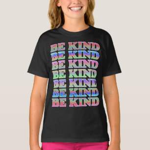 BE KIND-Colourful Be Kind, Kindness T-Shirt