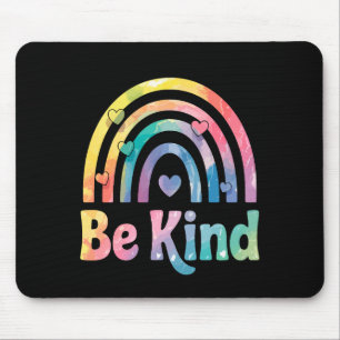 Be Kind Colourful Rainbow – Inspirational Positive Mouse Mat