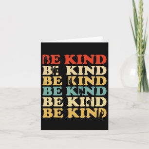 Be Kind Deaf Awareness Hard Of Hearing Asl Sign La Card