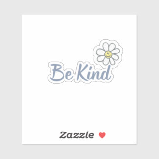 Be Kind Flower Vinyl Sticker
