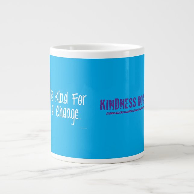 Be Kind for a Change™ Kindness Rocks Dual Message  Large Coffee Mug (Front)