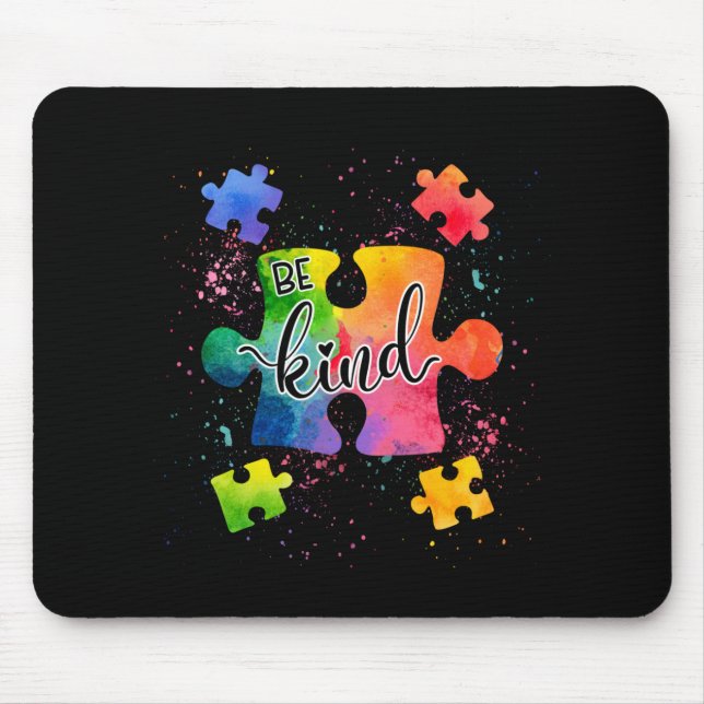 Be kind for a good life colour design mouse mat (Front)