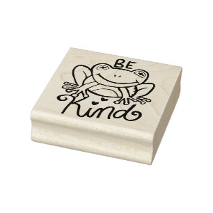 Be Kind Frog                                       Rubber Stamp
