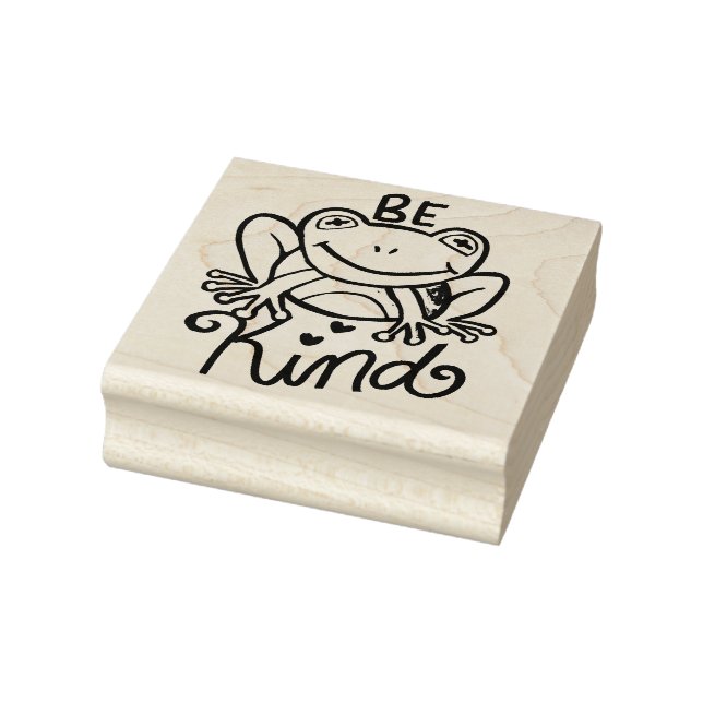 Be Kind Frog                                       Rubber Stamp (Stamp)