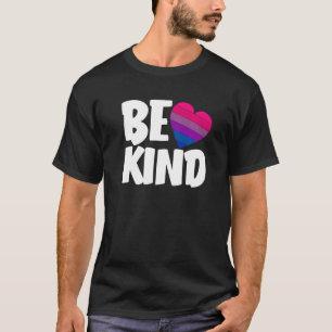 Be Kind Funny Bi Pride Flag Bisexual Premium T-Shirt