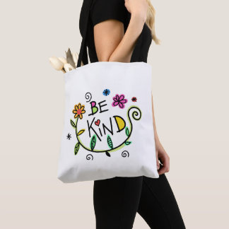 Be Kind Funny Modern Typography Minimalist Tote Bag