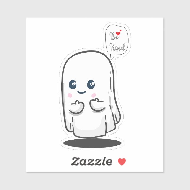 Be Kind ghost , Ghost Clipart sticker (Sheet)