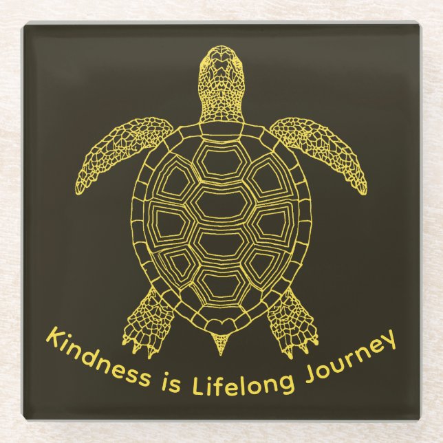 Be Kind Glass Coaster (Front)