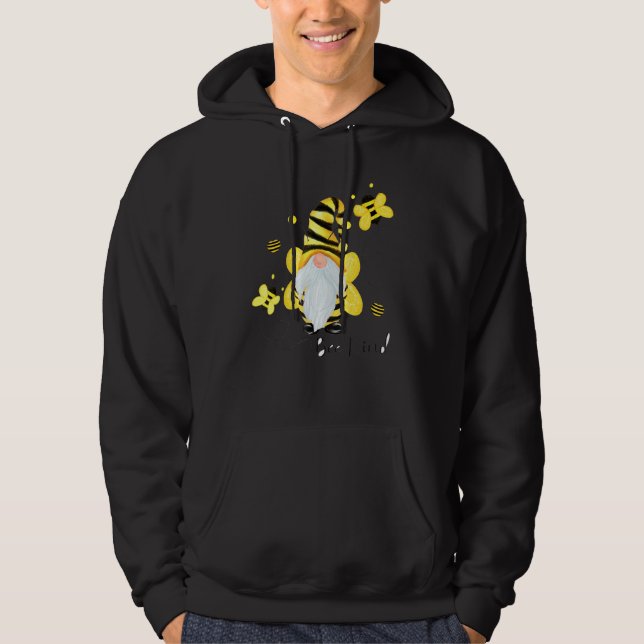 Be Kind Gnome And Bee Hippy Gnome 1 Hoodie (Front)