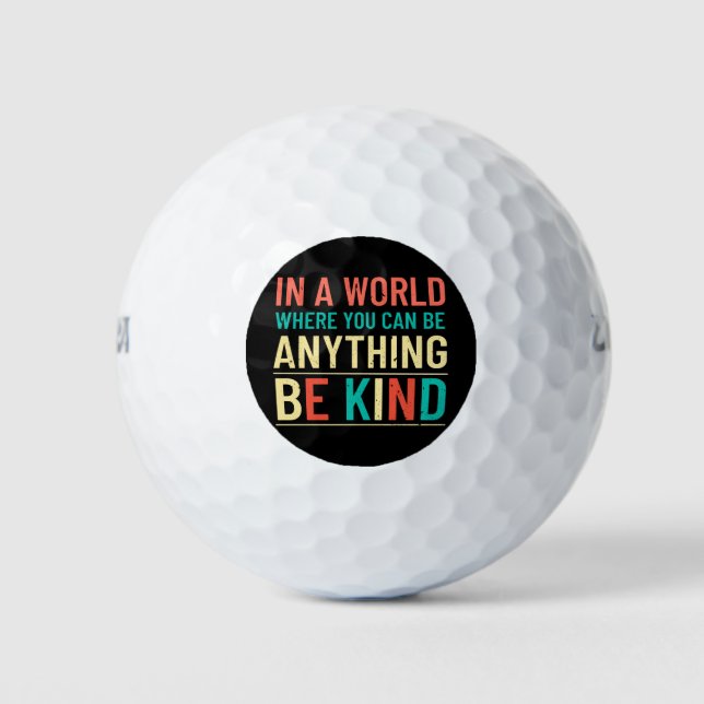 Be Kind Golf Balls (Front)
