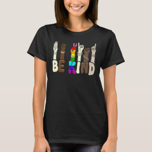 Be Kind Hand Lgbtq+ Gay Lesbian Trans Pans Pride T-Shirt
