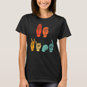 Be Kind Hand Signal SIgn Language Unity Day Anti B T-Shirt