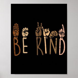 Be Kind Hand Signs ASL Black Lives Matter BLM