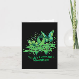 Be Kind Happy Suicide Prevention Awareness Support Card