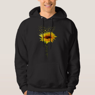 Be Kind Hippie Sunflower I Love You Deaf ASL Sign  Hoodie