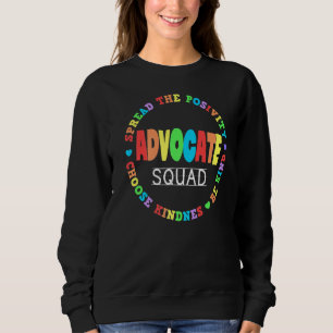 Be Kind Include Autism Advocate Squad Sped Teacher Sweatshirt