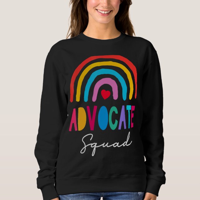 Be Kind Include Autism Advocate Squad Sped Teacher Sweatshirt (Front)