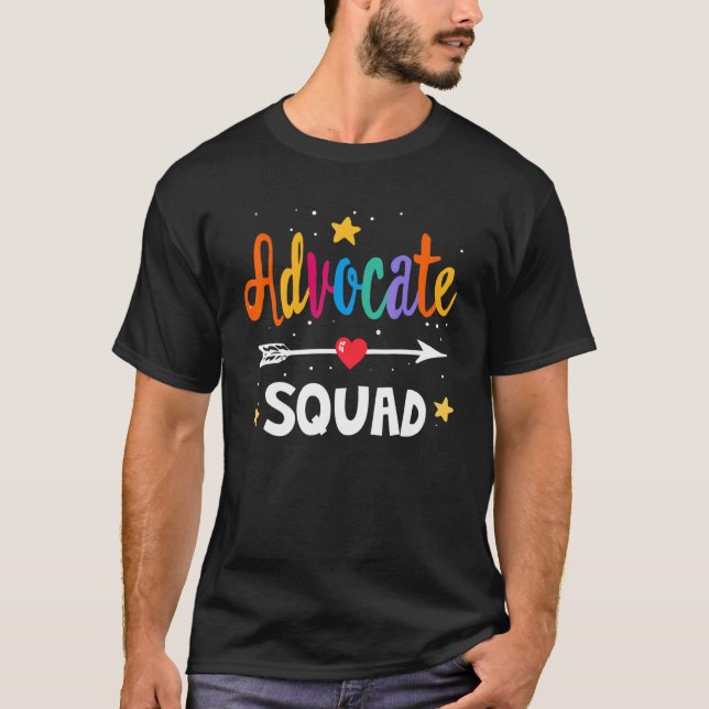 Be Kind Include Autism Advocate Squad Sped Teacher T-Shirt (Front)