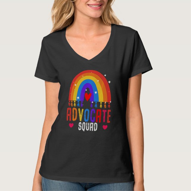 Be Kind Include Autism Advocate Squad Sped Teacher T-Shirt (Front)