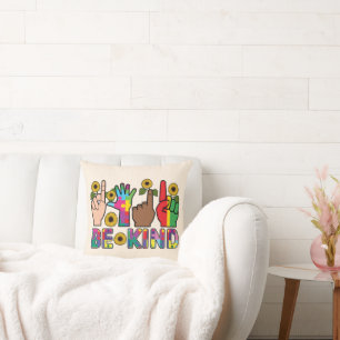 Be Kind Inclusivity – Positive Message Home Decor Cushion
