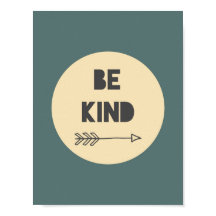 Be Kind Inspirational Art - Nursery Art