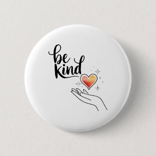 Be Kind Inspirational Quote Positive Motivational 6 Cm Round Badge