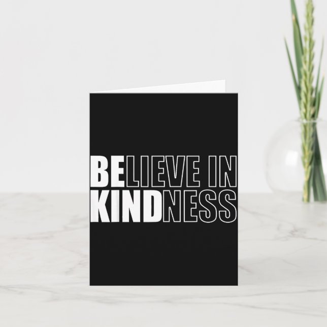 Be Kind Insrational Kindness Motivational Quote Si Card (Front)