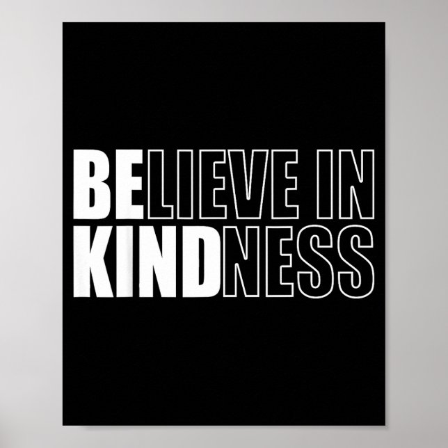 Be Kind Insrational Kindness Motivational Quote Si Poster (Front)