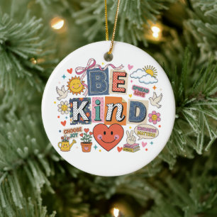 Be Kind - Kindness Matters Ceramic Tree Decoration