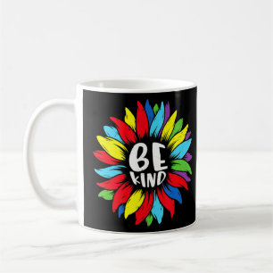 Be Kind Kindness Sunflower Puzzle Autism Awareness Coffee Mug