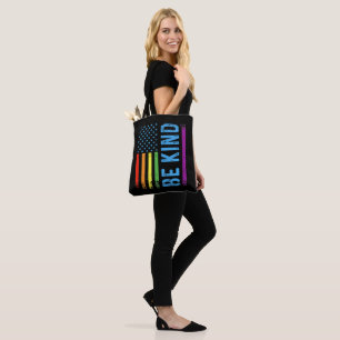 Be Kind Lgbt Lgbtq Gay Pride Rainbow Tote Bag