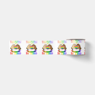 Be Kind LGBT Pride Rainbow Equality Awareness Tee Satin Ribbon