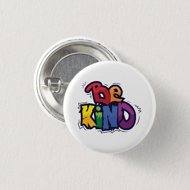 Be Kind | LGBTQ | Rainbow | Pride Month 3 Cm Round Badge (Front & Back)