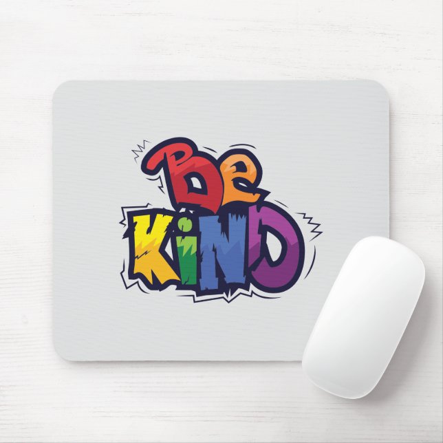 Be Kind | LGBTQ | Rainbow | Pride Month Mouse Mat (With Mouse)