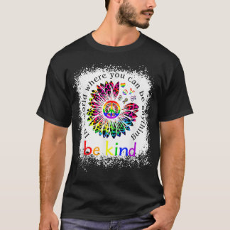 Be Kind Love Rainbow LGBT Pride LGBTQ Leopard Tied T-Shirt