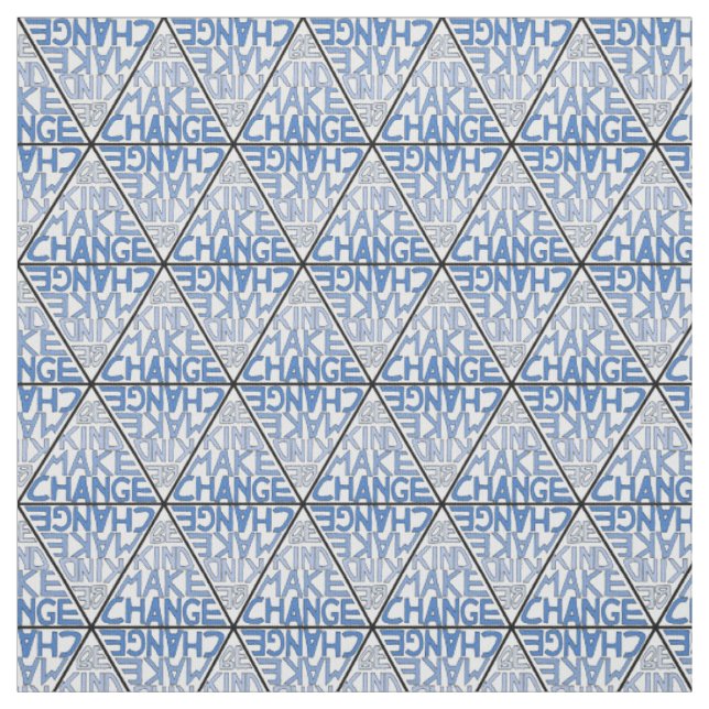 Be Kind Make Change - Nonviolence Activism Fabric (Swatch)