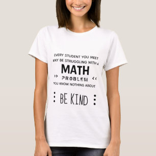 Be Kind - Math Girl T-Shirt