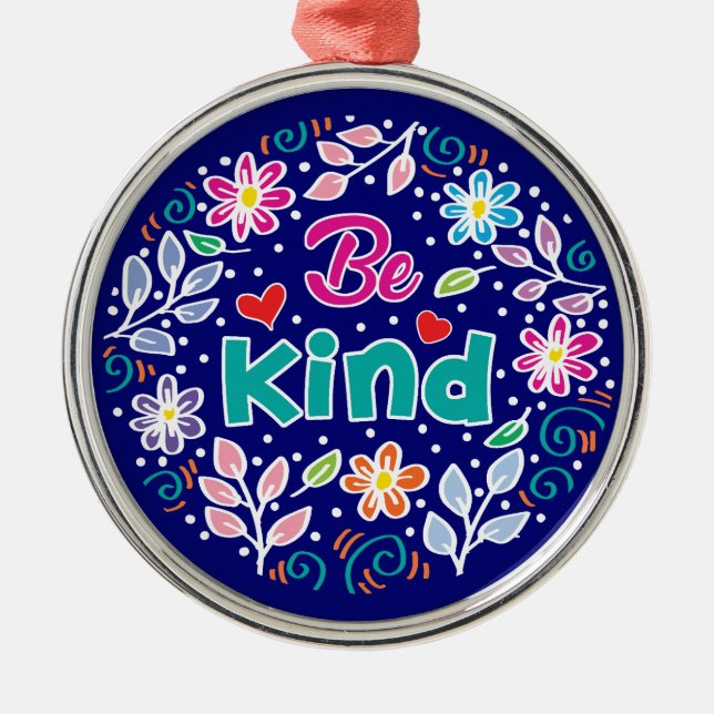 Be Kind Metal Tree Decoration (Front)