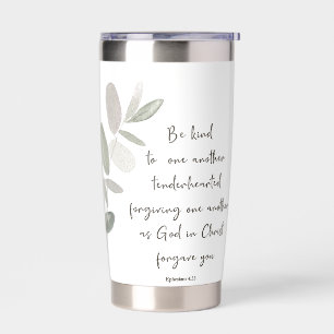 Be kind minimalist botanical  insulated tumbler