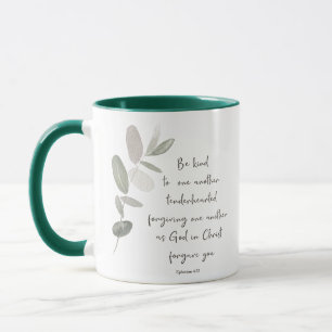 Be kind minimalist botanical mug