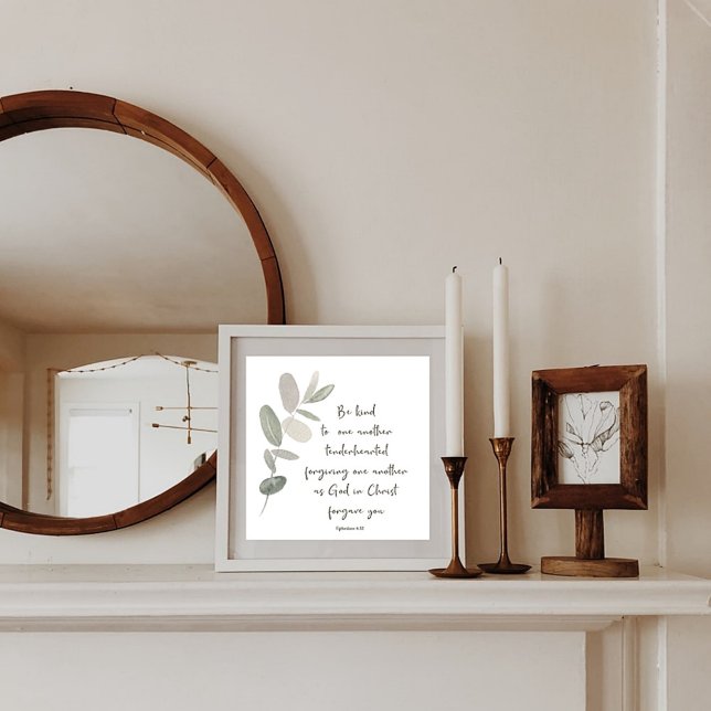 Be kind minimalist botanical poster (Creator Uploaded)