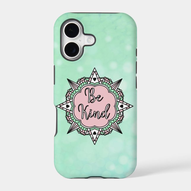 Be Kind | Mint Green and Pink  (Back)