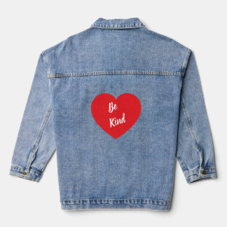 Be Kind on women's  jean jacket